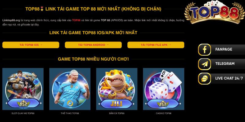 Các kênh liên hệ đa dạng của Linktop88.org