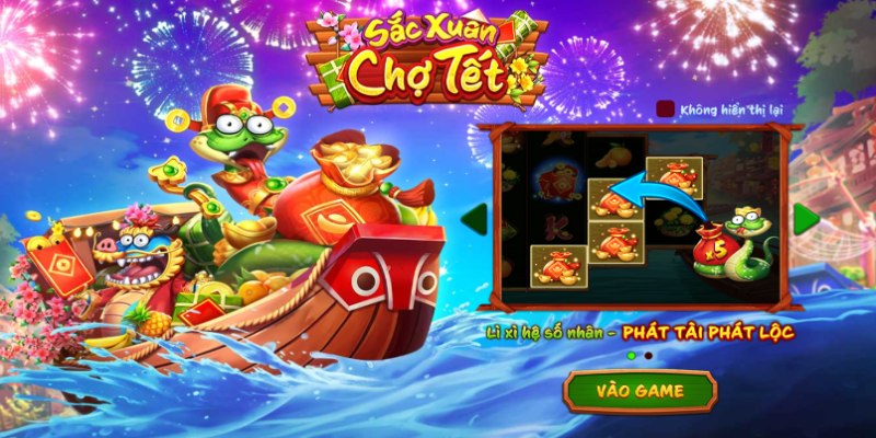Sắc Xuân Chợ Tết - game slot lấy chủ đề lễ hội Tết truyền thống tại Việt Nam