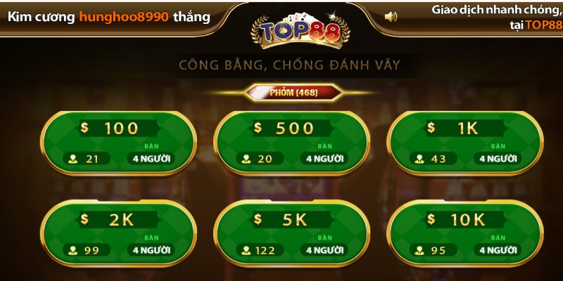 Đa dạng loại hình cho người chơi chọn lựa