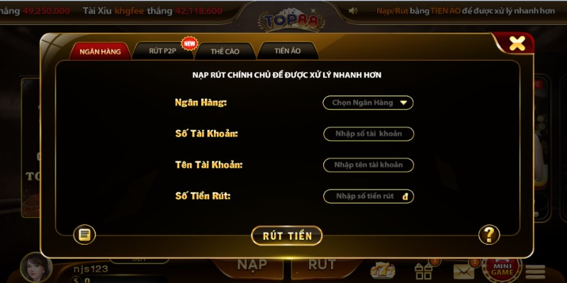 Đa dạng hình thức rút tiền